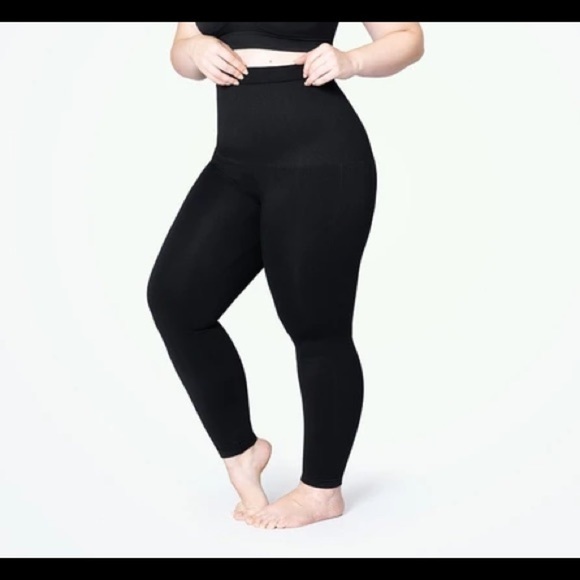 Empetua High Waisted Shaping Leggings Navy NWOT Size XL Compression - Picture 2 of 4